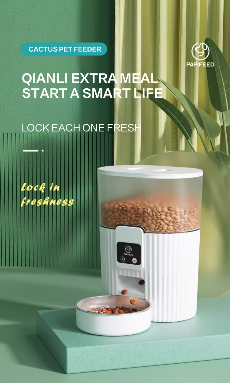 PAPIFEED automatic cat feeder, designated dog feeder, cat food and dog food wifi remote intelligent cat and pet feeding machine