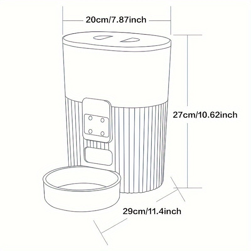 PAPIFEED automatic cat feeder, designated dog feeder, cat food and dog food wifi remote intelligent cat and pet feeding machine