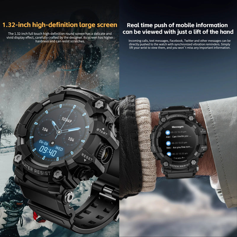 Upgrade Your Fitness with the LOKMAT ATTACK-GT Rugged Smartwatch, LOKMAT ATTACK-GT Upgrade Sport Smart Watch Waterproof Bluetooth Calls Rugged Smartwatches Flashlight Fitness Tracker for Phone