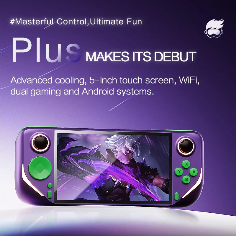 E6 Plus Handheld Game Console RK3566 TV Connect LINUX 5.0 INCH Touch Screen Android Dual System Support Wifi  PSP/PS1