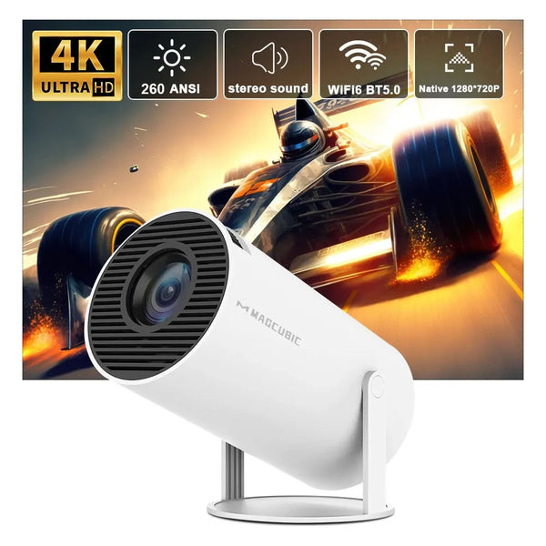 Magcubic Projector HY300 Pro 4K Android 11 Dual Wifi6 260ANSI Allwinner H713 BT5.0 1080P 1280*720P Home Cinema Outdoor Projector