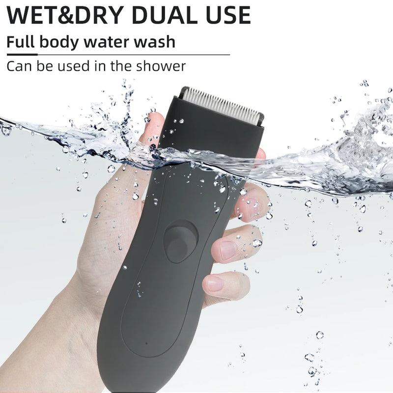 Mens Body Hair Trimmer for Men Balls Women Lady Shaver Hair Removal Bikini Trimmer Groin & Body Shaver Groomer  Arm Beard Razor