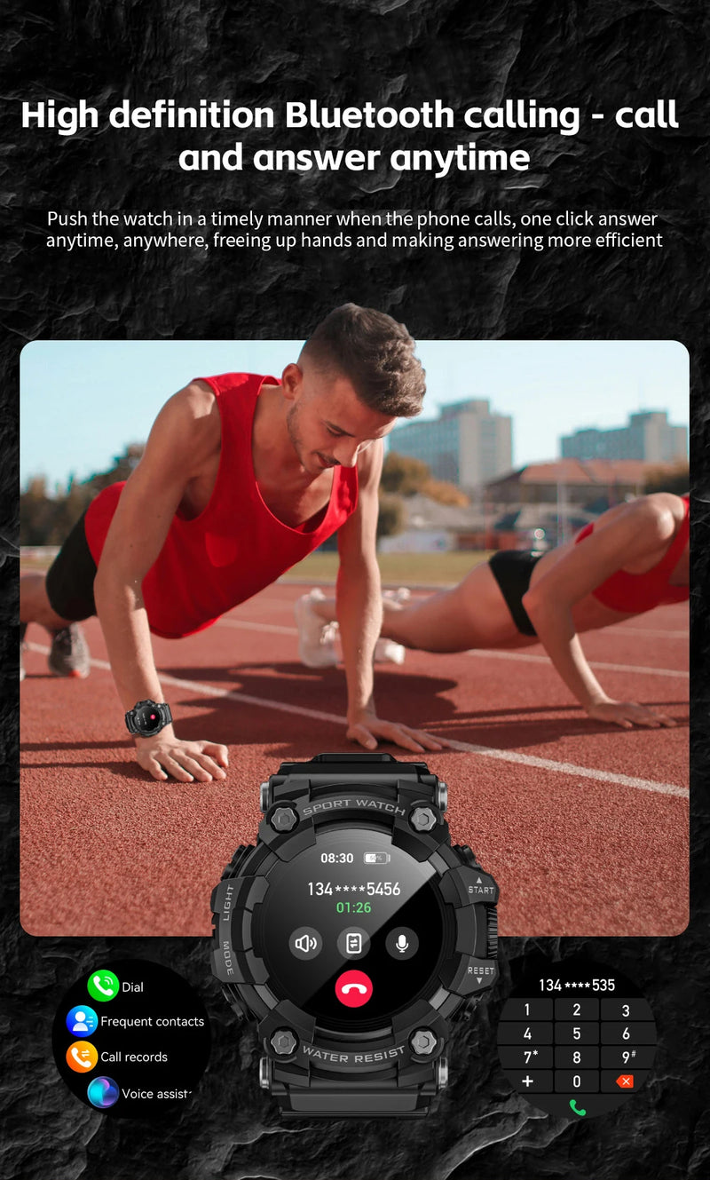 Upgrade Your Fitness with the LOKMAT ATTACK-GT Rugged Smartwatch, LOKMAT ATTACK-GT Upgrade Sport Smart Watch Waterproof Bluetooth Calls Rugged Smartwatches Flashlight Fitness Tracker for Phone