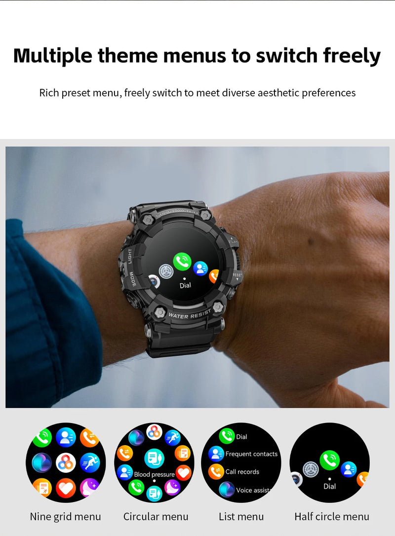 Upgrade Your Fitness with the LOKMAT ATTACK-GT Rugged Smartwatch, LOKMAT ATTACK-GT Upgrade Sport Smart Watch Waterproof Bluetooth Calls Rugged Smartwatches Flashlight Fitness Tracker for Phone