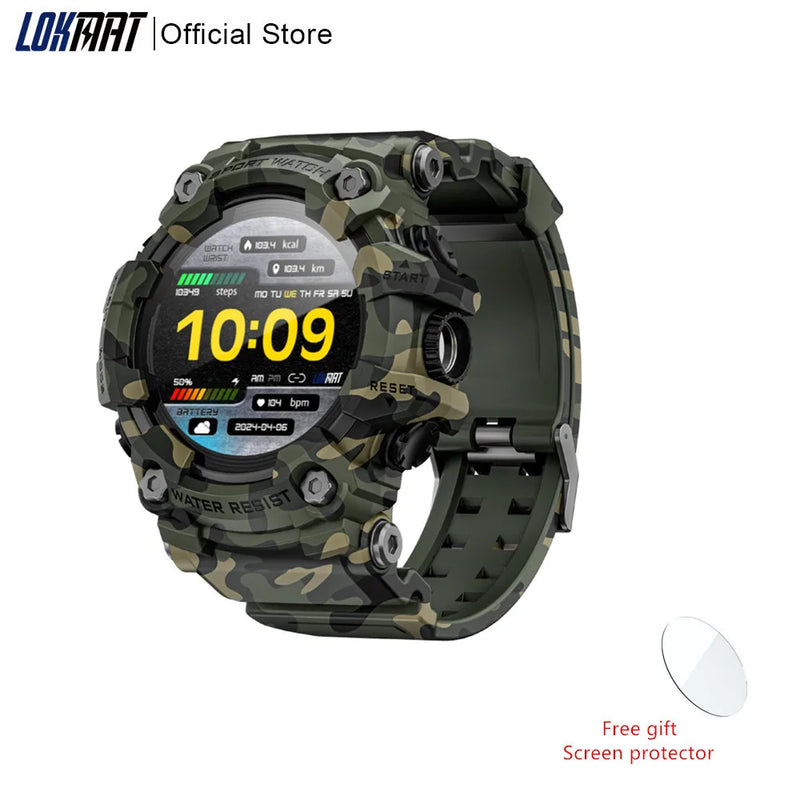 Upgrade Your Fitness with the LOKMAT ATTACK-GT Rugged Smartwatch, LOKMAT ATTACK-GT Upgrade Sport Smart Watch Waterproof Bluetooth Calls Rugged Smartwatches Flashlight Fitness Tracker for Phone