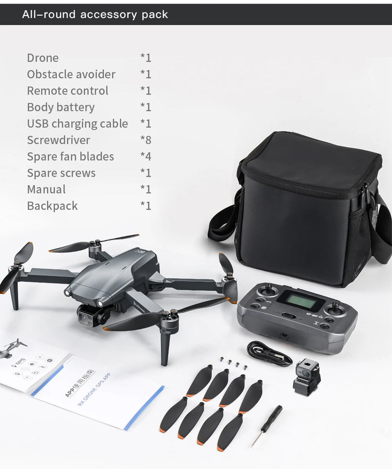 Explore the Skies with the L600 PRO MAX 4K Drone: Precision Meets Power, Capture Stunning Aerial Footage with the L200 PRO MAX 4K Drone, L600 PRO MAX GPS Drone 4K Professional 3-Axis PTZ HD Dual Camera 5G WIFI Obstacle Avoida