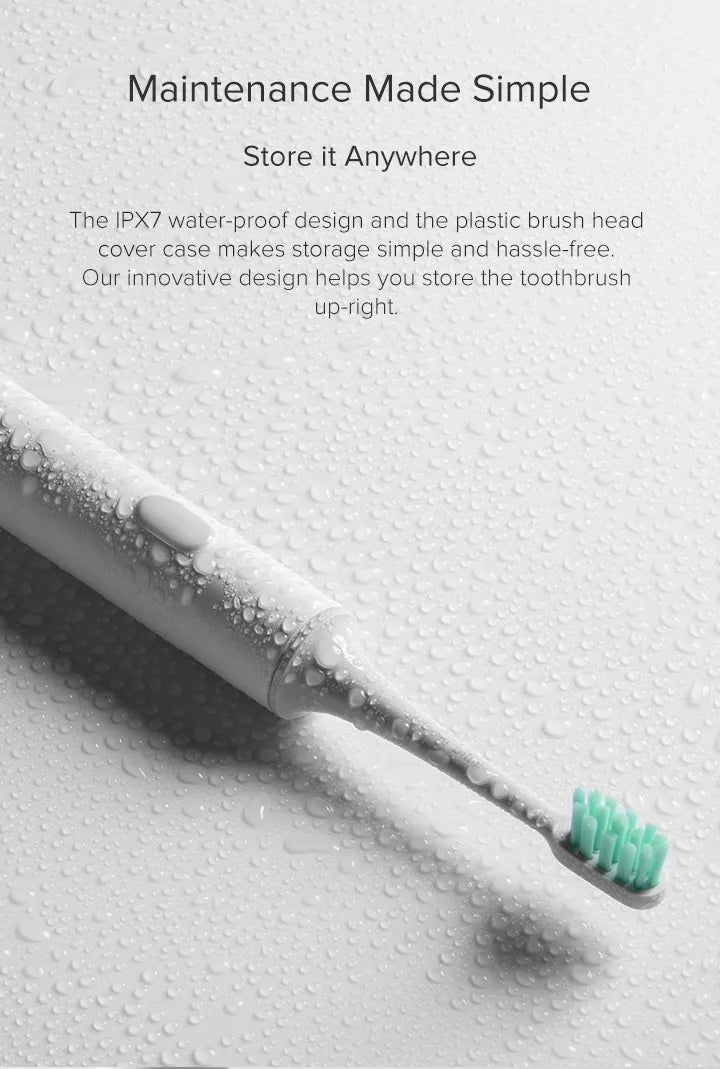 XIAOMI MIJIA T300 Electric Toothbrush  IPX7 Waterproof Smart Sonic Brush Ultrasonic Whitening Teeth Tooth Brush For Toothbrushes