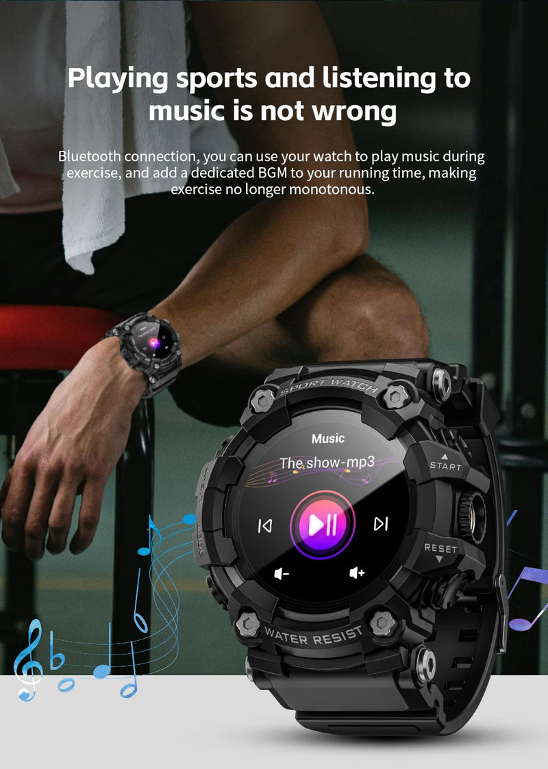 Upgrade Your Fitness with the LOKMAT ATTACK-GT Rugged Smartwatch, LOKMAT ATTACK-GT Upgrade Sport Smart Watch Waterproof Bluetooth Calls Rugged Smartwatches Flashlight Fitness Tracker for Phone